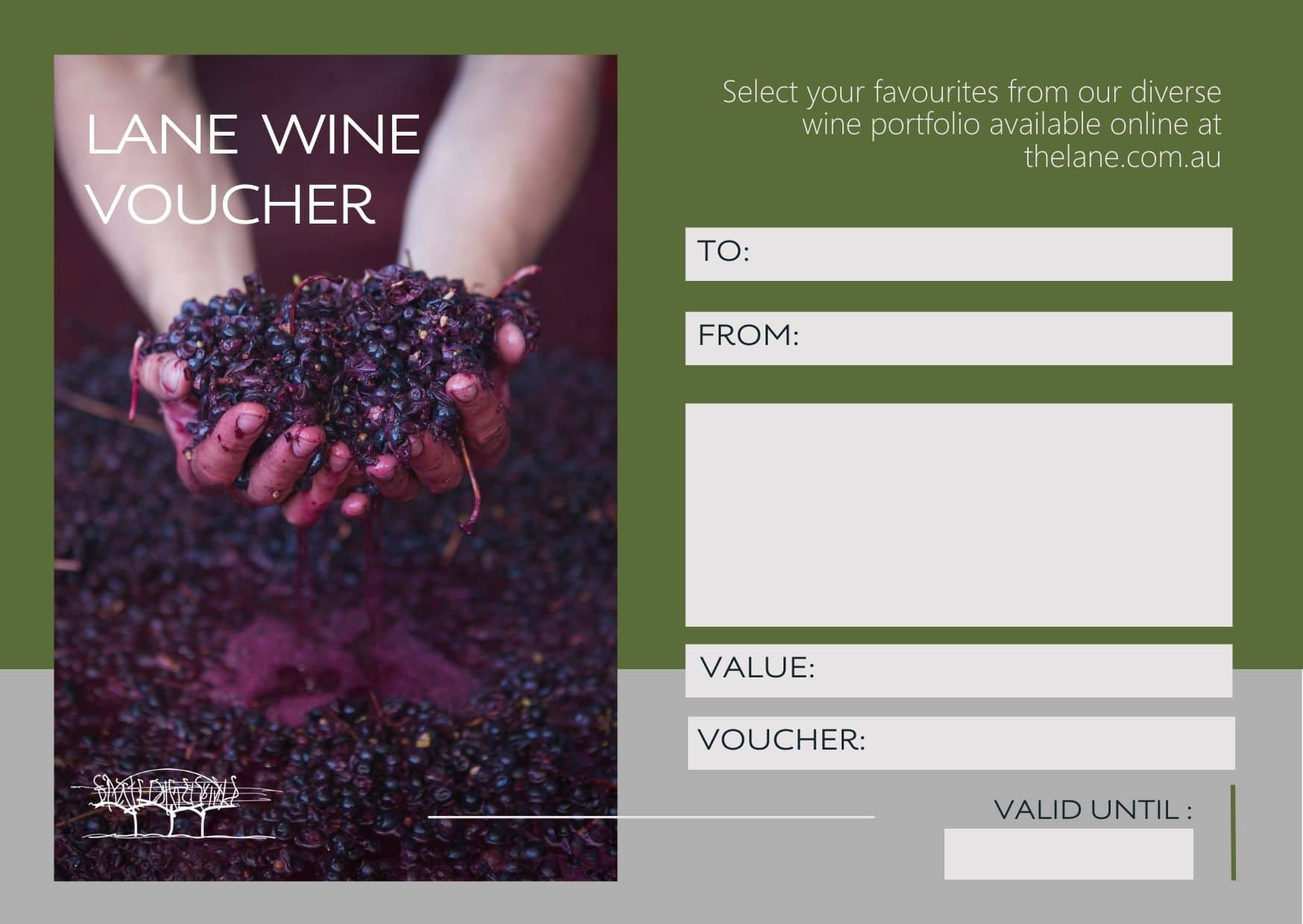 Lane Wine Voucher The Lane Vineyard